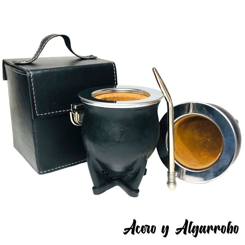 Mate de Algarrobo con Caja – Raíces Criollas