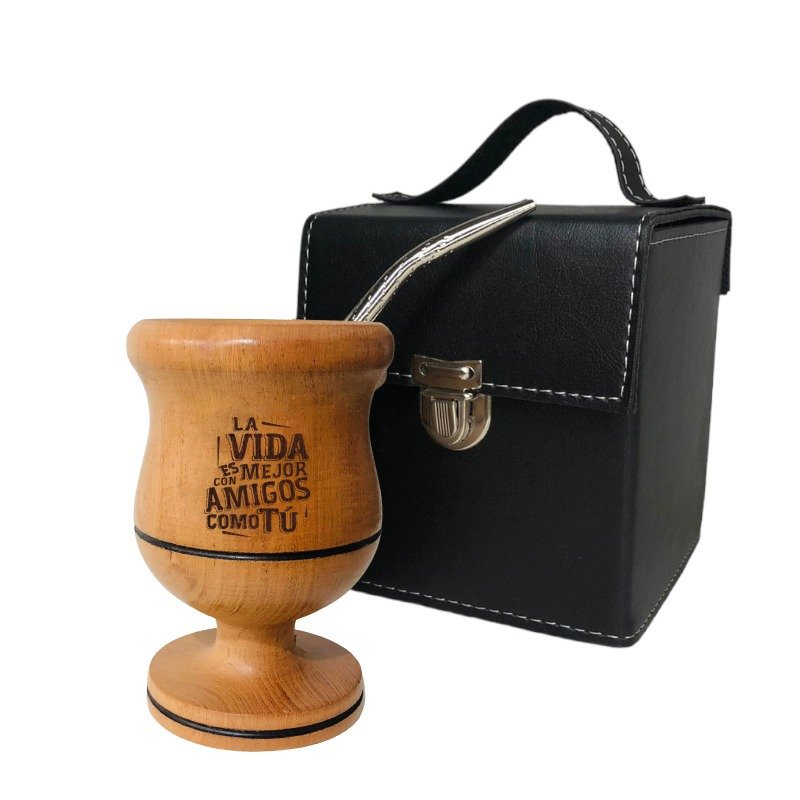 SET DE MATE MINI-MATE DE ALGARROBO-SET041N10