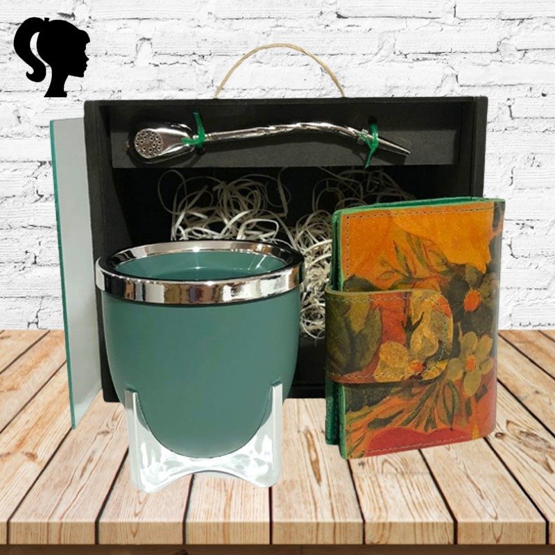 SET DE MATE CON BILLETERA DE DAMA-SET107MV