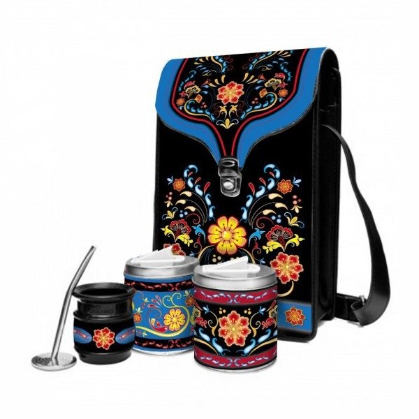 SET DE BOLSO+LATA+YERBERA+MATE ACERO+BOMBILLA XSSET854STBF11