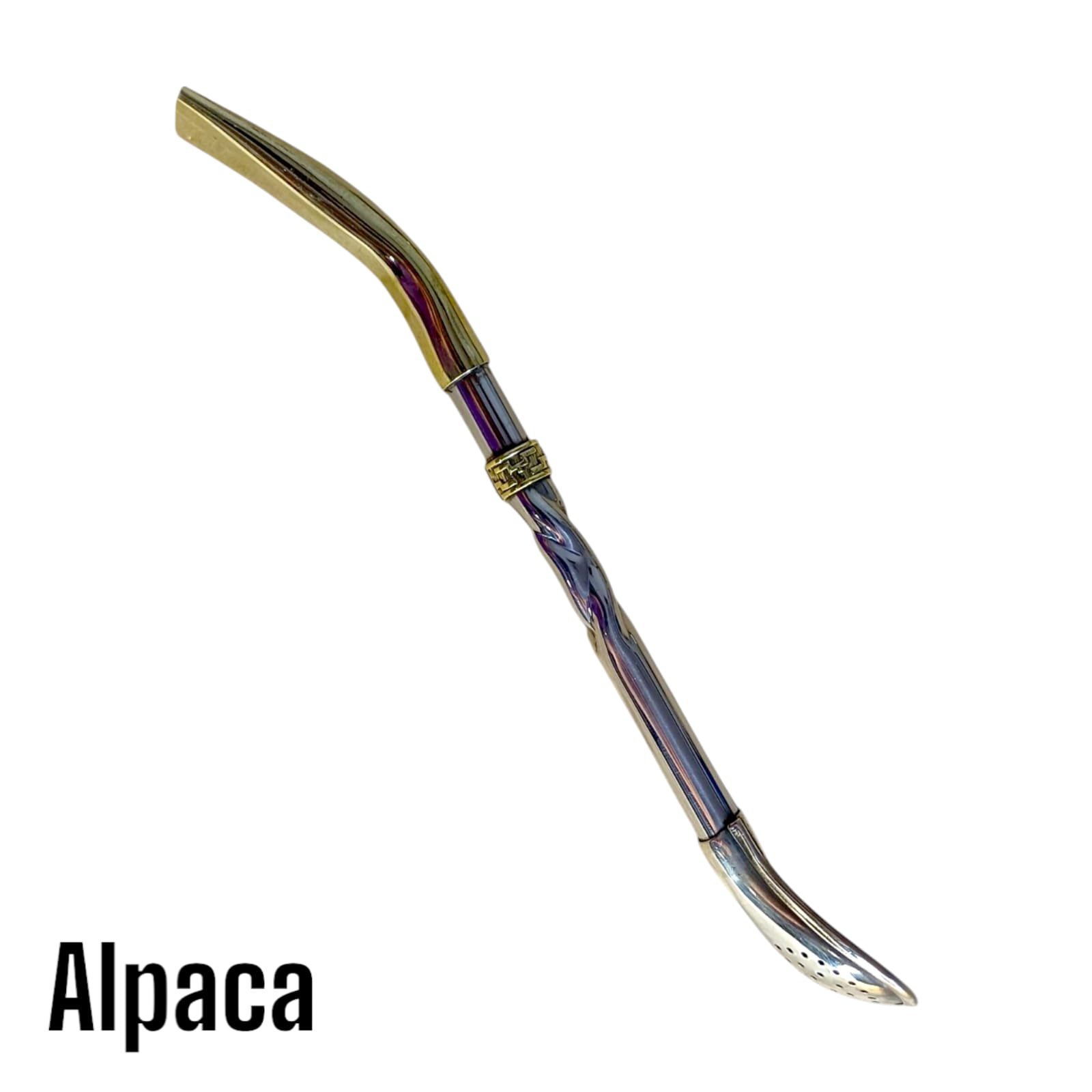 BOMBILLA DE ALPACA CUCHARITA CON1 ANILLO/VIROLA BOM005D - Imagen 7