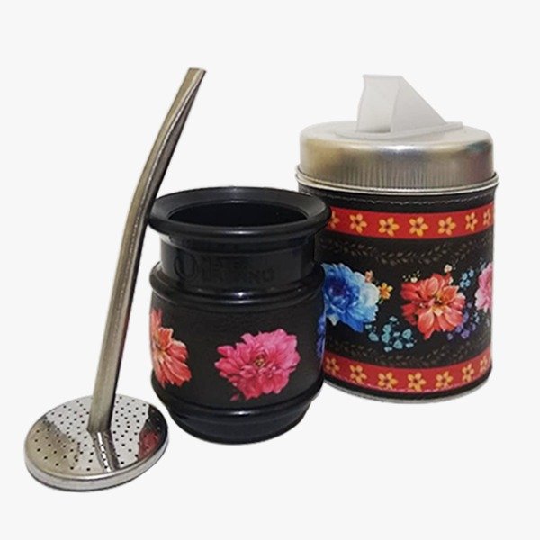 Set de Mate Yerbera+mate Urbano+ Bolsita de Cristal – Raíces Criollas