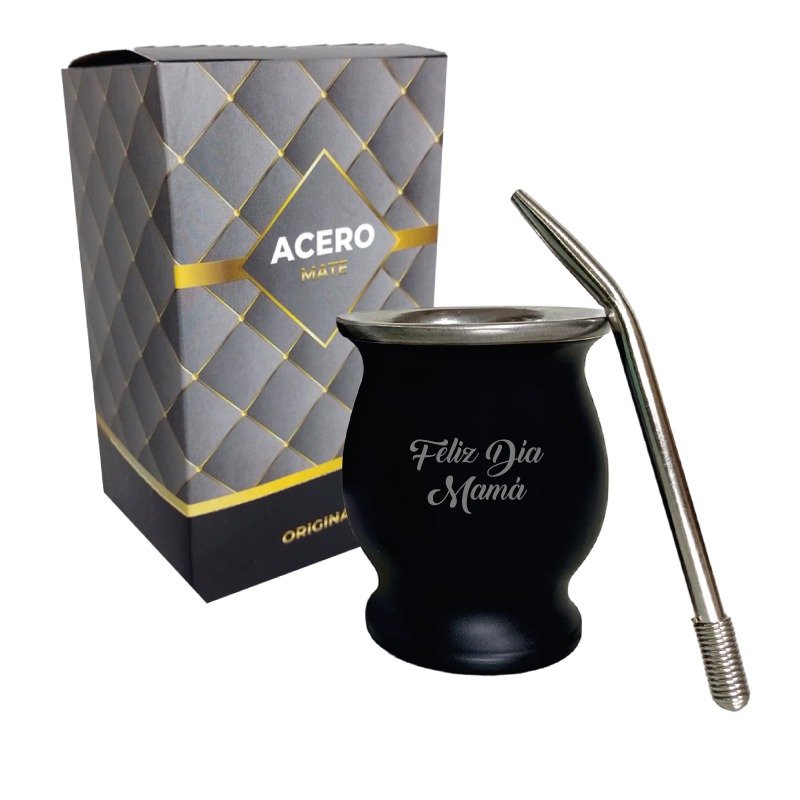 SET DE MATE- ACERO TERMICO- BOX- FELIZ DIA MAT080DM