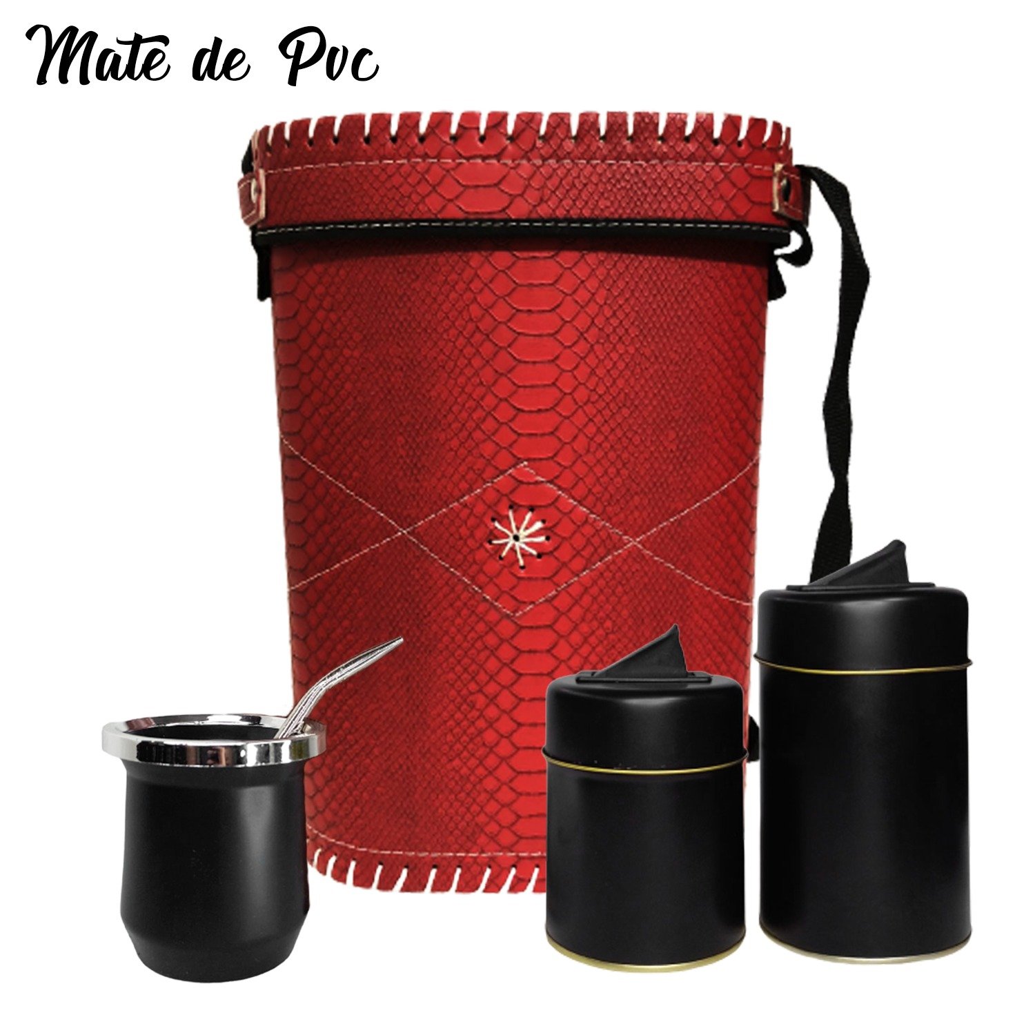 SET DE MATE - CON MATE DE PVC  - SET357R1