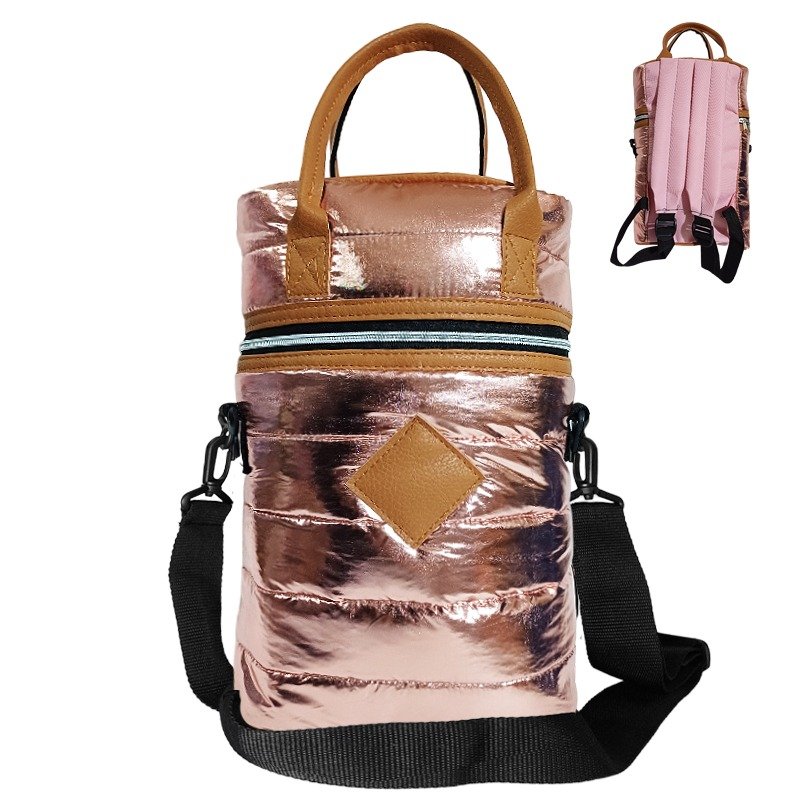 BOLSO MATERO METALAZE CON CIERRE METALIZADO BAG005D4