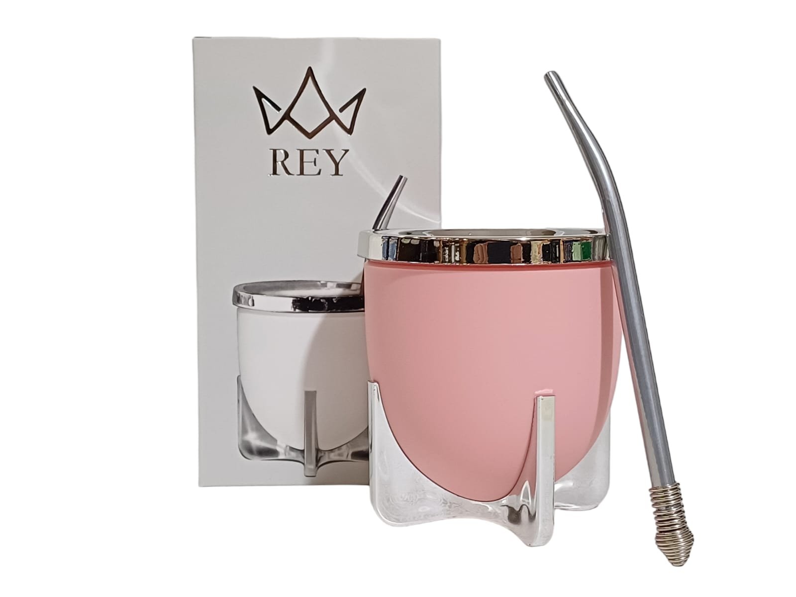 SET DE MATE REY CON BOMBILLA Y CAJA SET096RR - Imagen 3