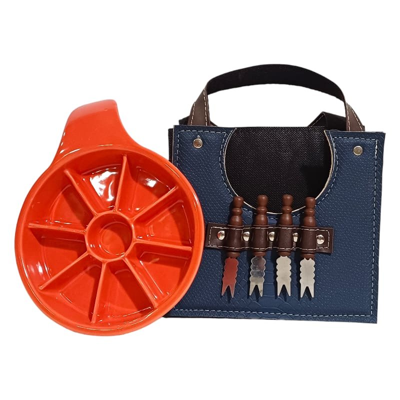 SET PROVOLETERA /ESTUCHE SIMIL CHAROL Y PINCHES DE PICADA CUE008s - Imagen 2