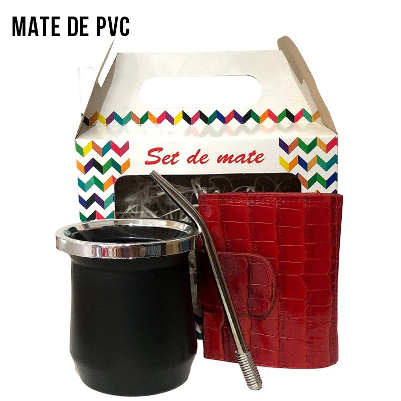 SET DE MATE C/BILLETERA Y BOMBILLA EN CAJA SET087V - Imagen 3