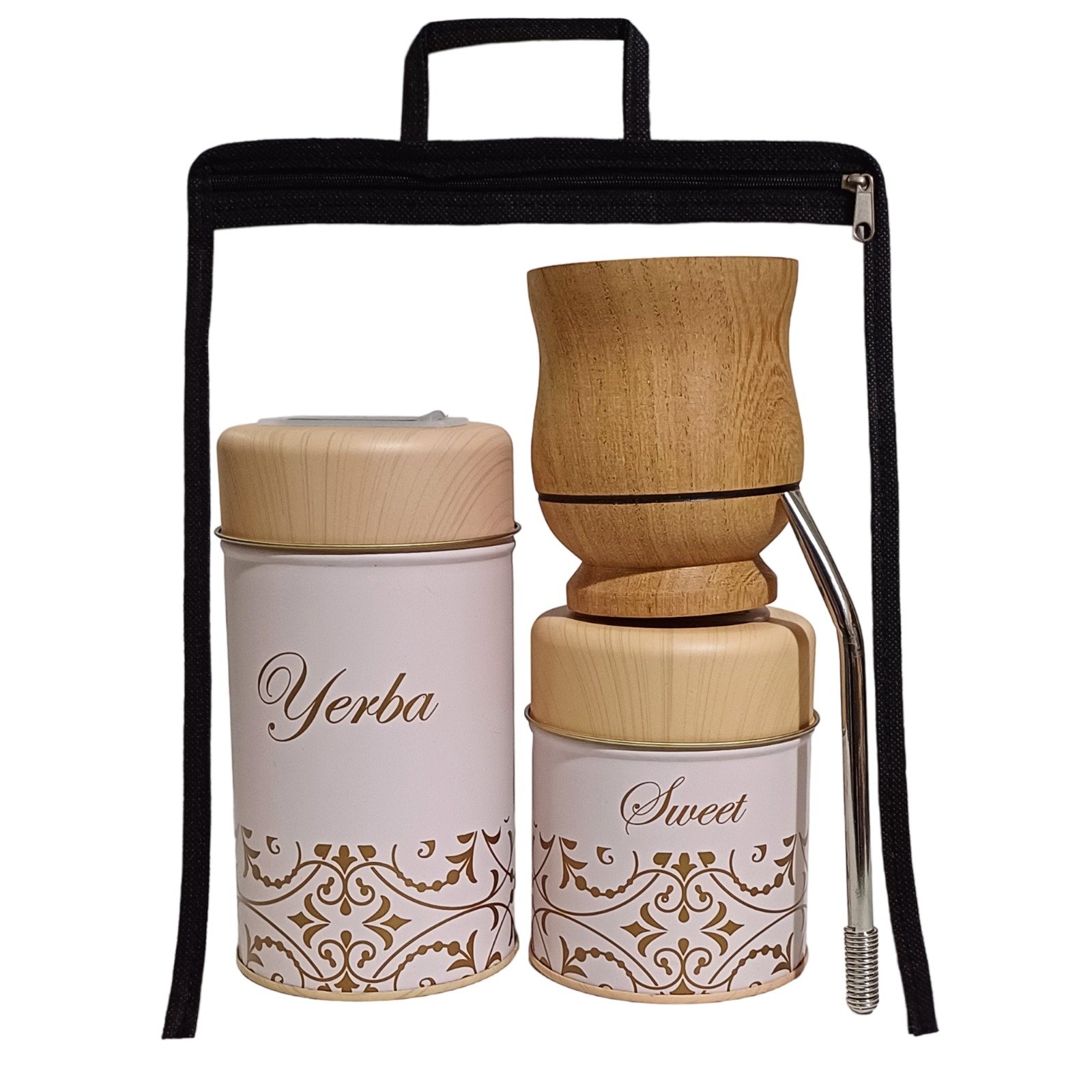 SET DE MATE- BOLSA DE CRISTAL C/LATAS- SET403V