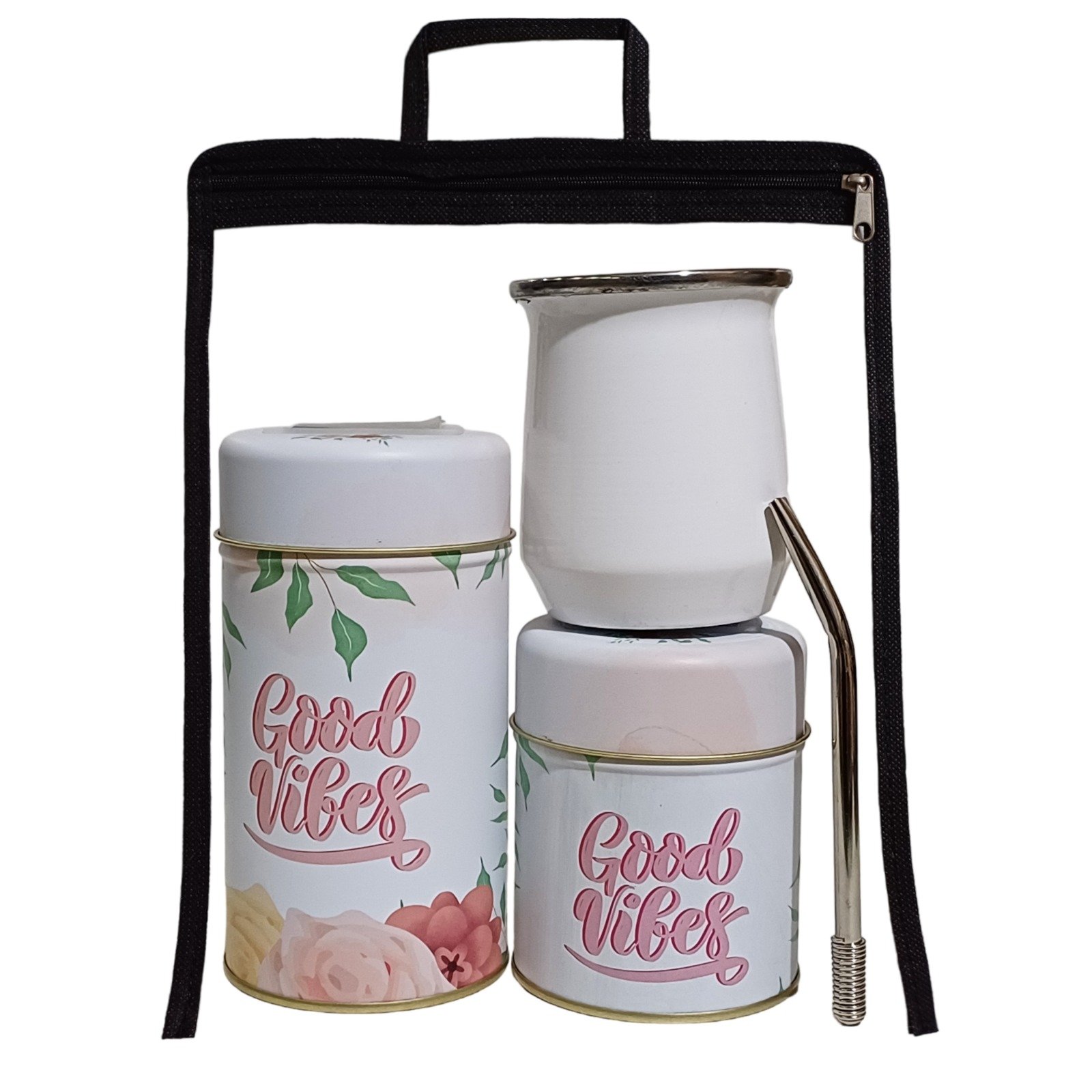 SET DE MATE-BOLSA DE CRISTAL C/LATAS-SET403O