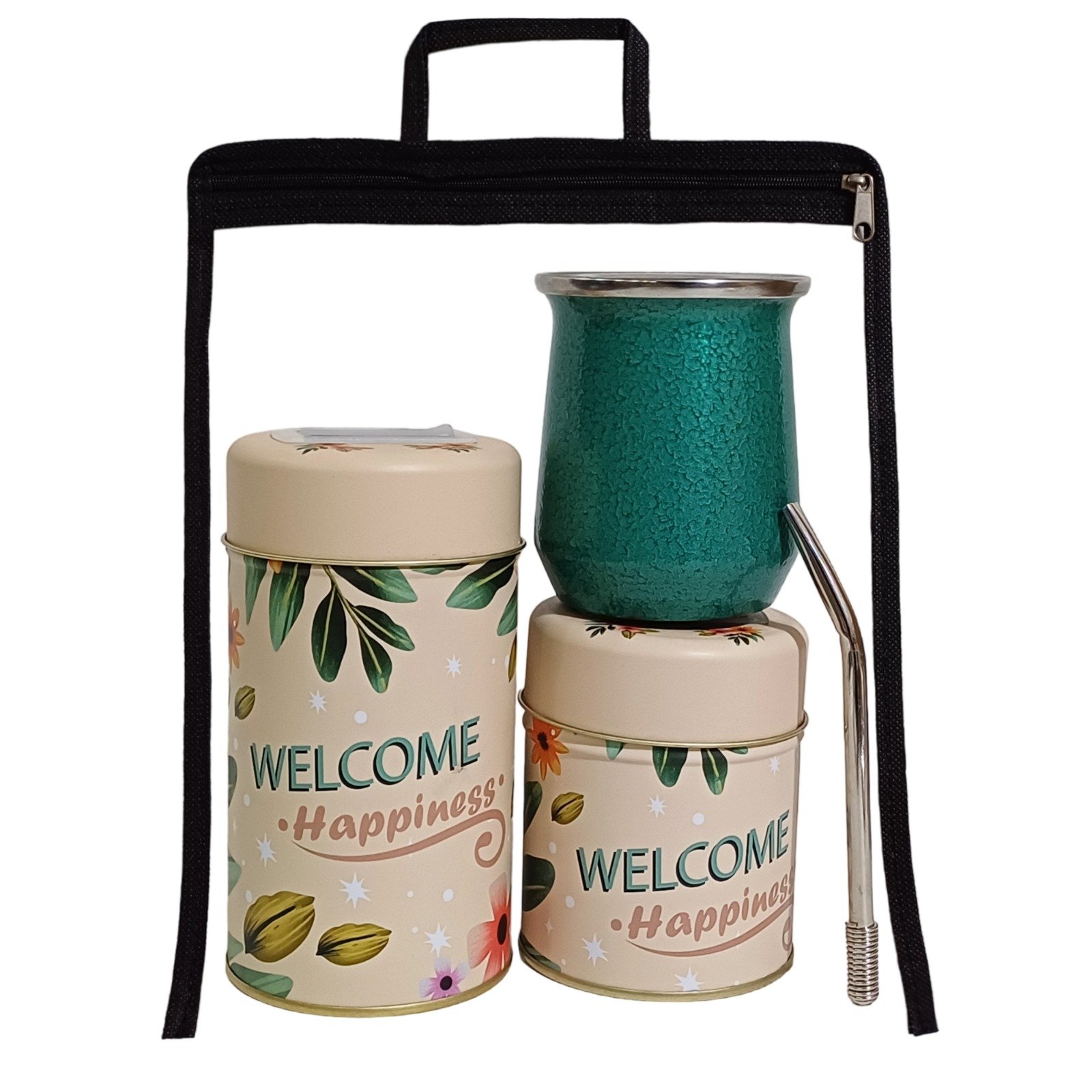 SET DE MATE-BOLSA DE CRISTAL C/LATAS-SET403GL