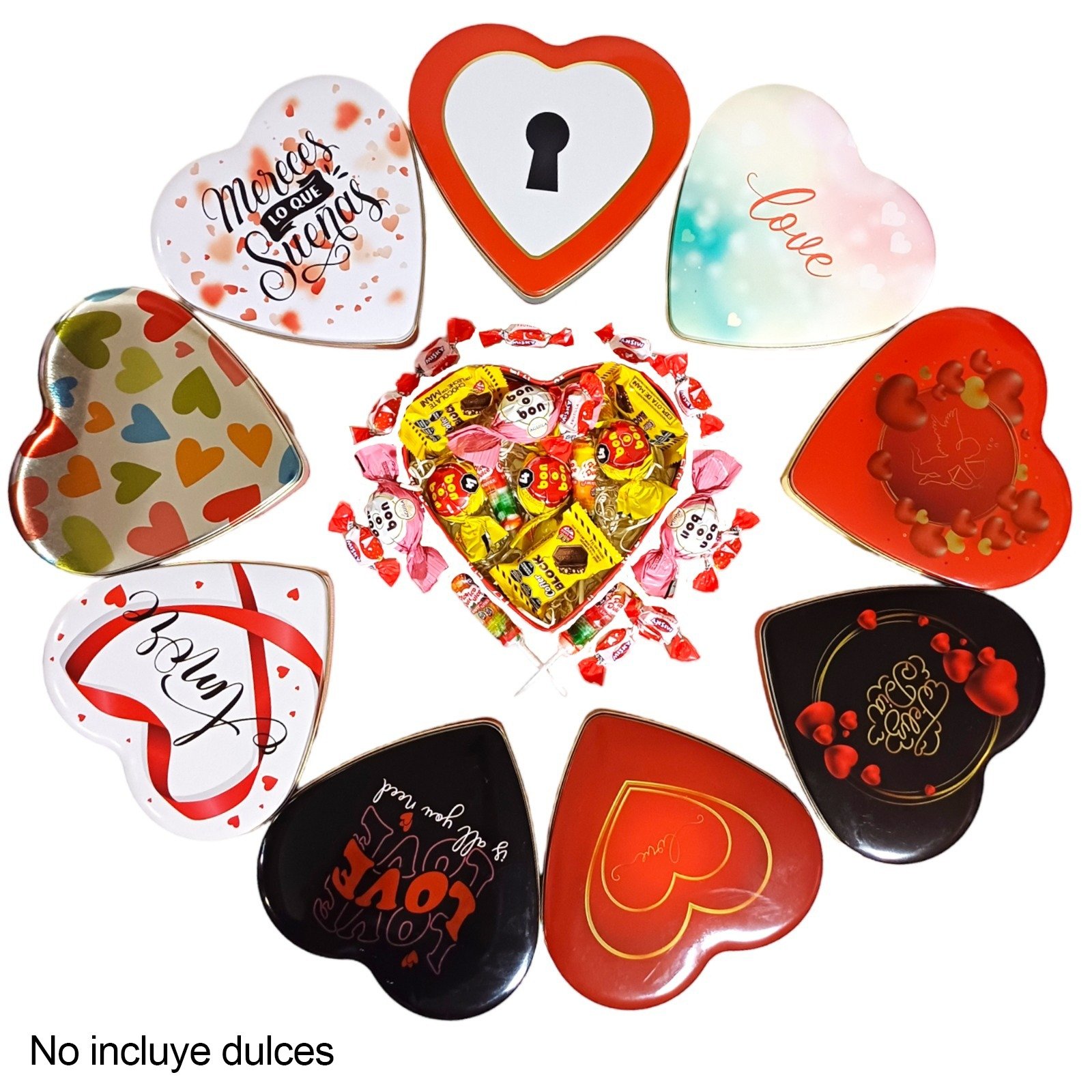SET DE MATE-SAN VALENTIN-CORAZÓN-MATE TÉRMICO+BOM-COM016R - Imagen 2