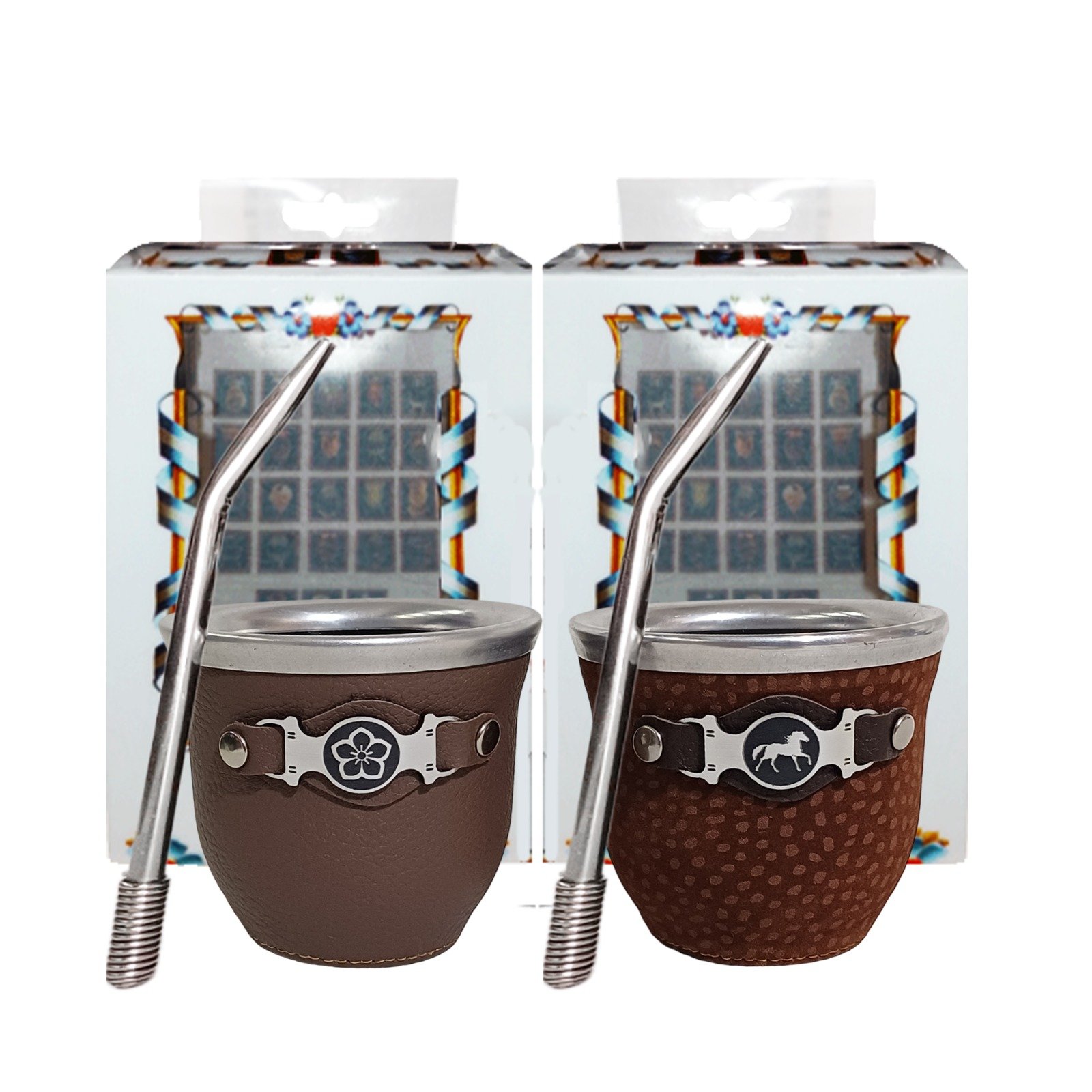 SET DE MATE EN CAJA ACRÍLICA+BOMBILLA-MAT1062M