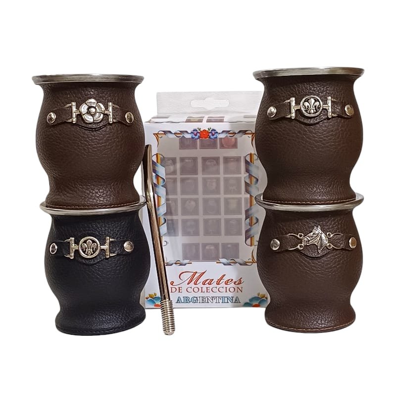 SET DE MATE-ACERO TÉRMICO-CAJA ACRÍLICA+BOMBILLA-SET006N - Imagen 2