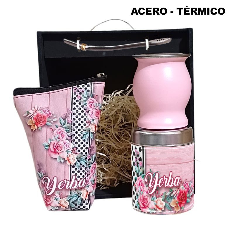SET DE MATE-ACERO TÉRMICO-5 PIEZAS-SET2066