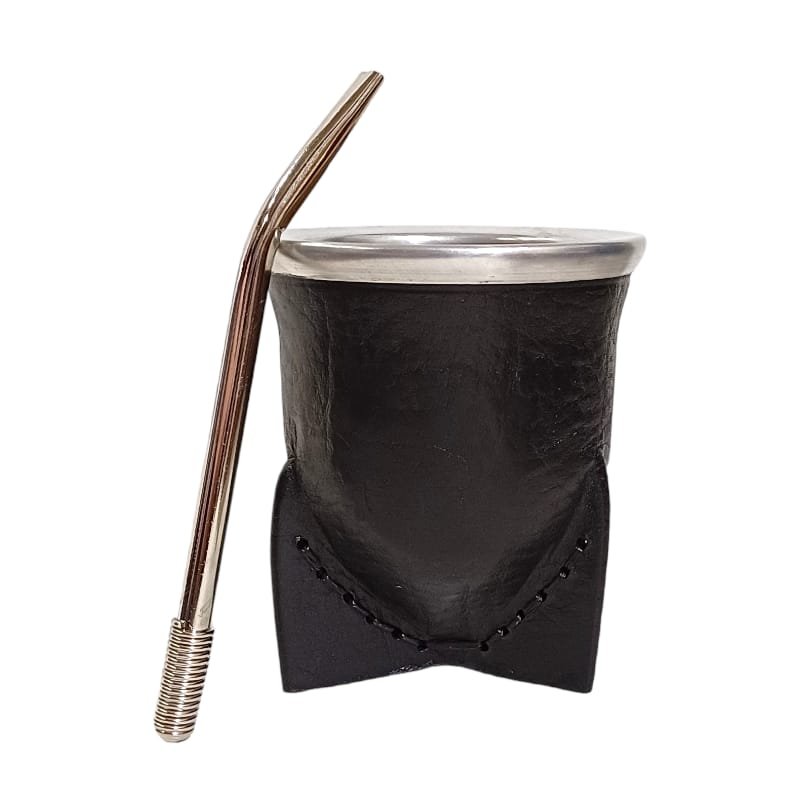 SET DE MATE-MATE DE CUERO C/VIDRIO-SET316N - Imagen 2