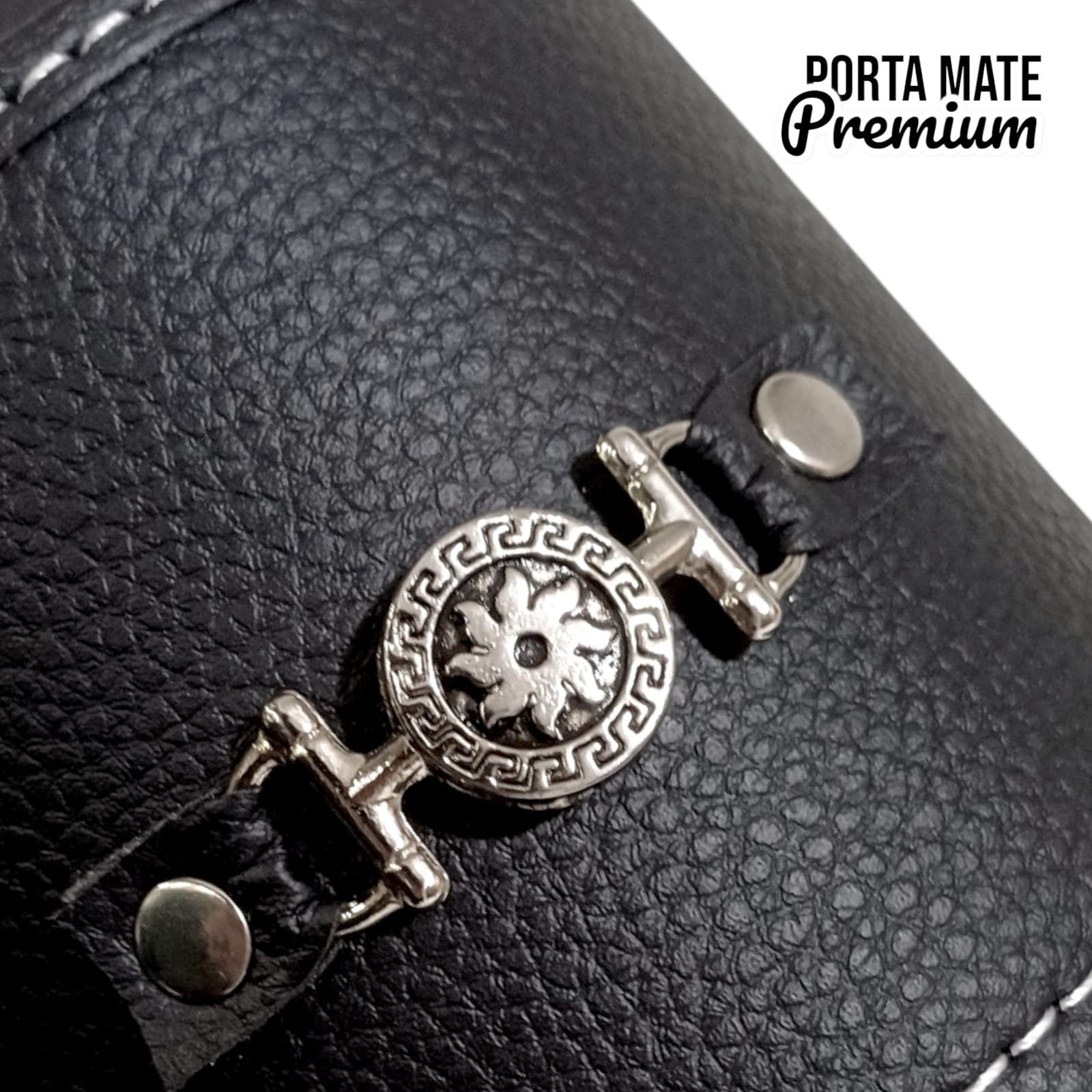 PORTA MATE GRANDE DE ECOCUERO CON HEBILLA METALICA REFORZADO BAG008G - Imagen 7