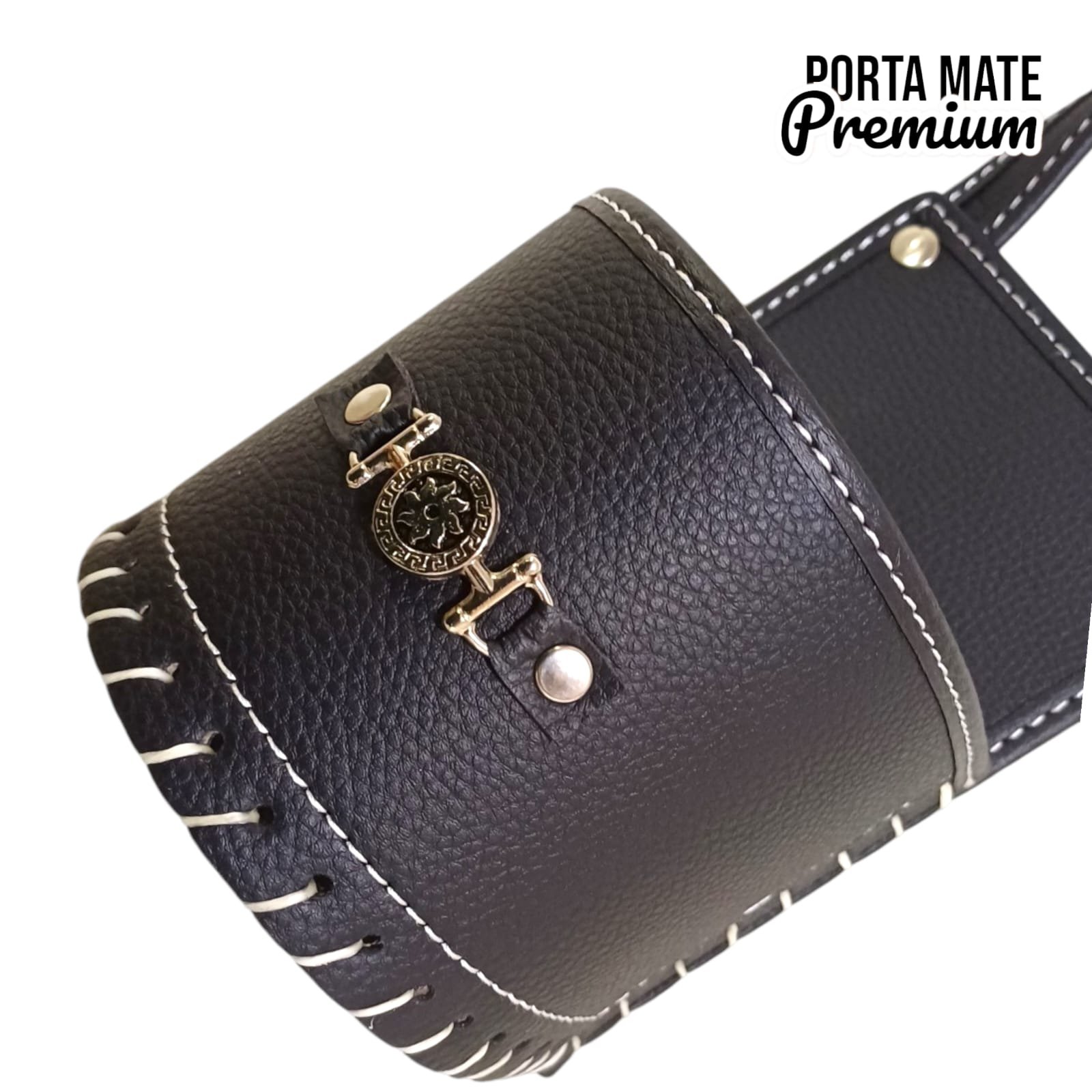 PORTA MATE GRANDE DE ECOCUERO CON HEBILLA METALICA REFORZADO BAG008G - Imagen 3