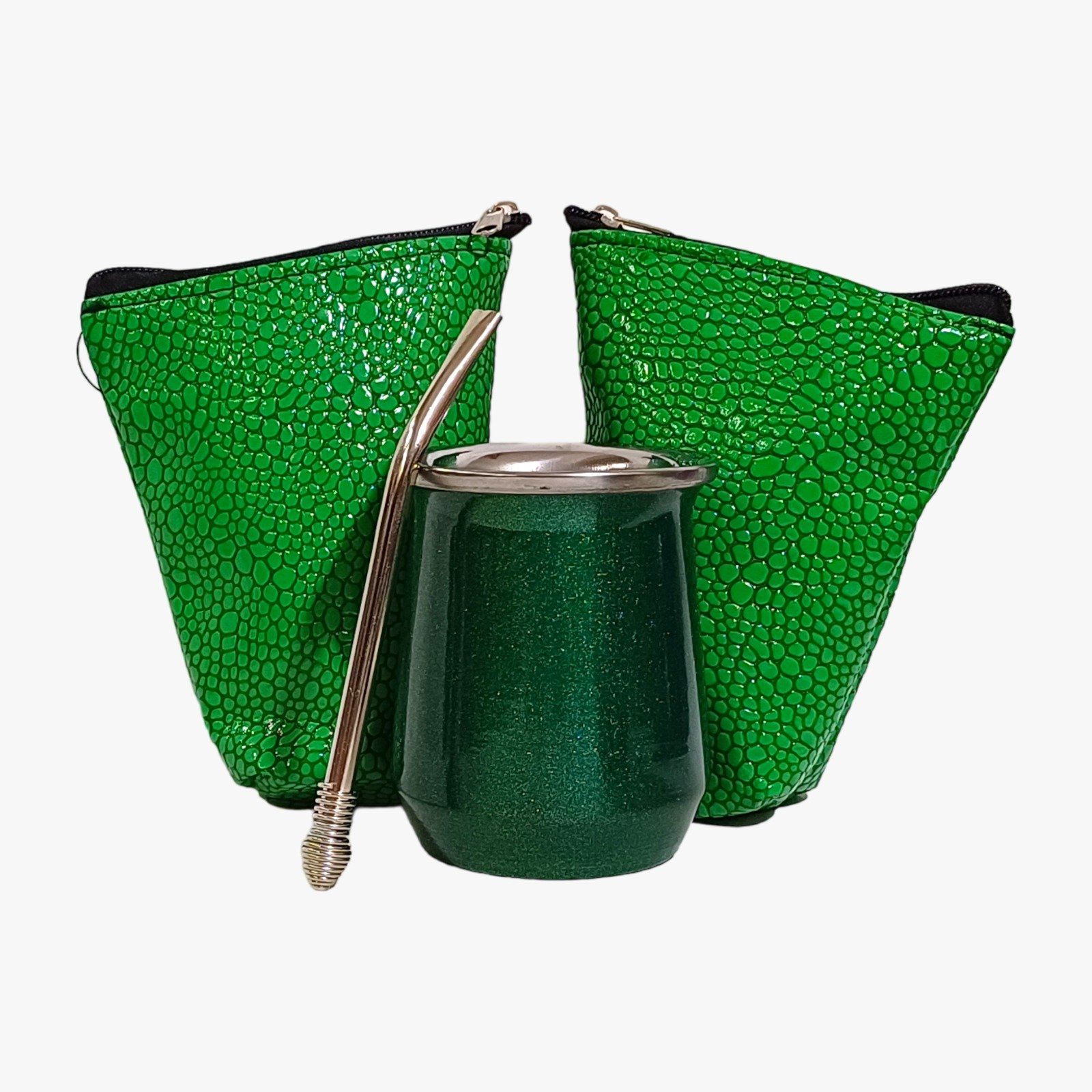 SET DE MATE- YERBERA AZUCARERA + MATE DE ACERO TERMICO CON BOMBILLA -  SET627EBD1