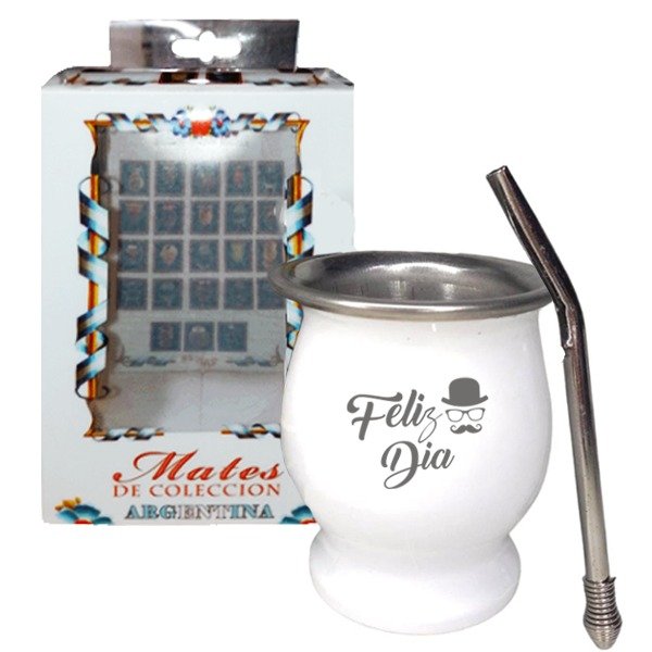Set de Mate Mate de Acero con Caja y Bombilla – Raíces Criollas