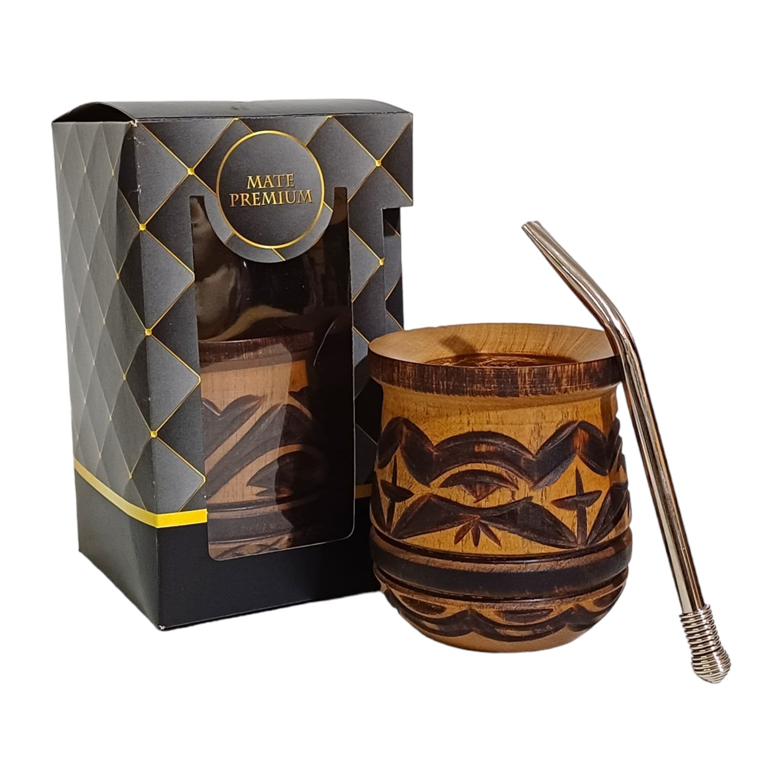 SET DE MATE MADERA- MAT669C