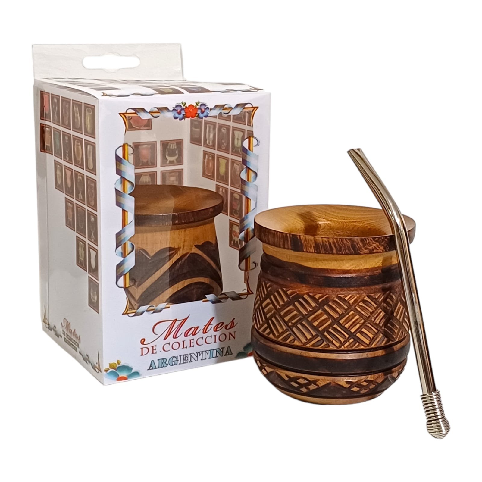 SET DE MATE ALGARROBO - MAT669B