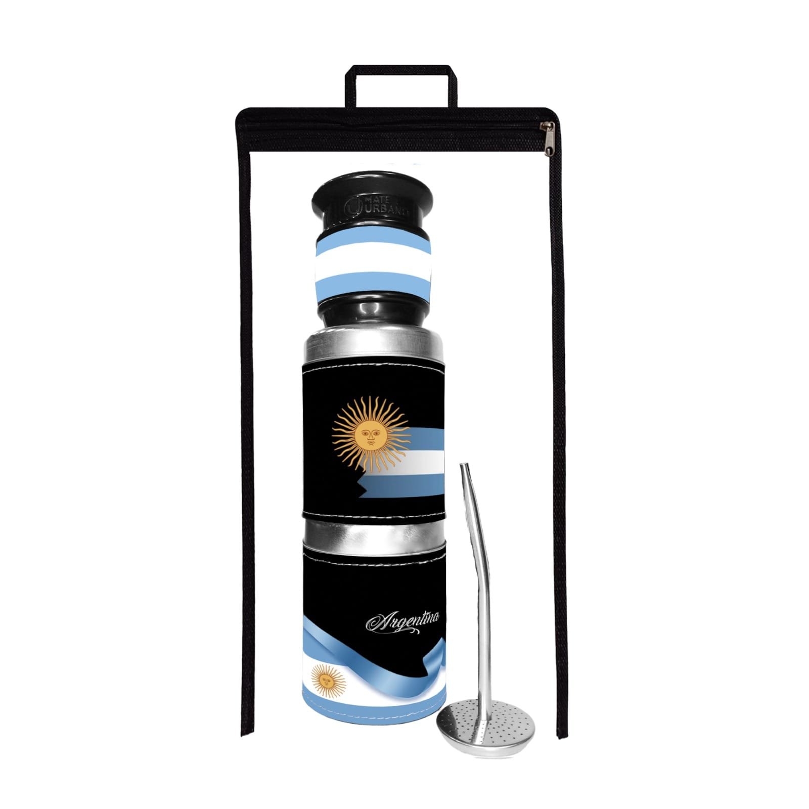 SET DE MATE- YERBERA/AZUCARERA+MATE+BOLSA DE CRISTAL -SET906ARH