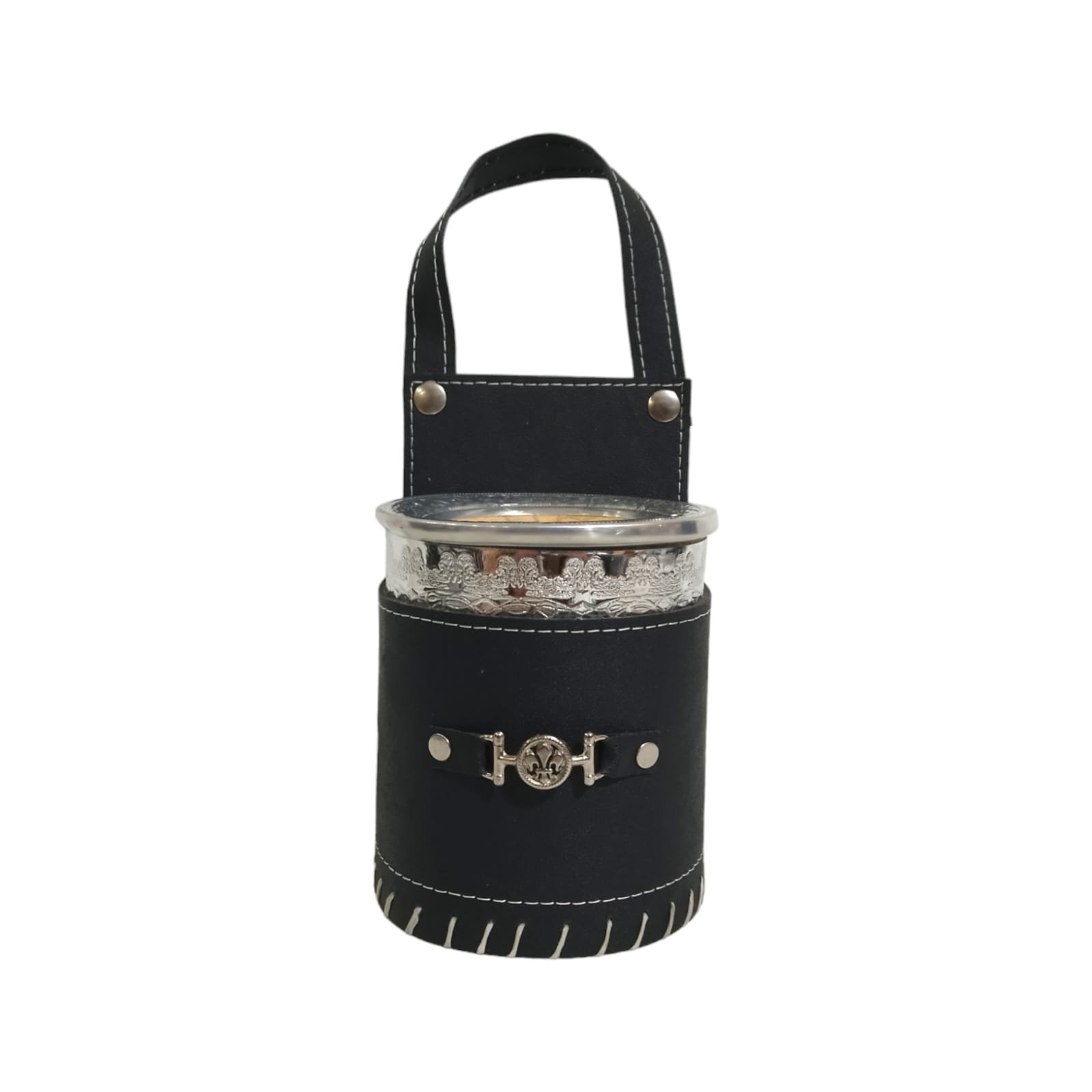 SET DE MATE Y PORTA MATE DE ECOCUERO GRANDE BAG002I - Imagen 4