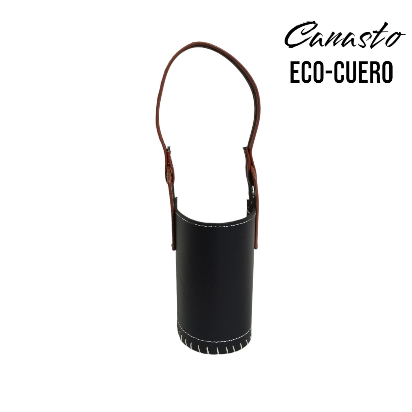 CANASTO DE ECOCUERO RECTANGULAR BAG104CL - Imagen 2
