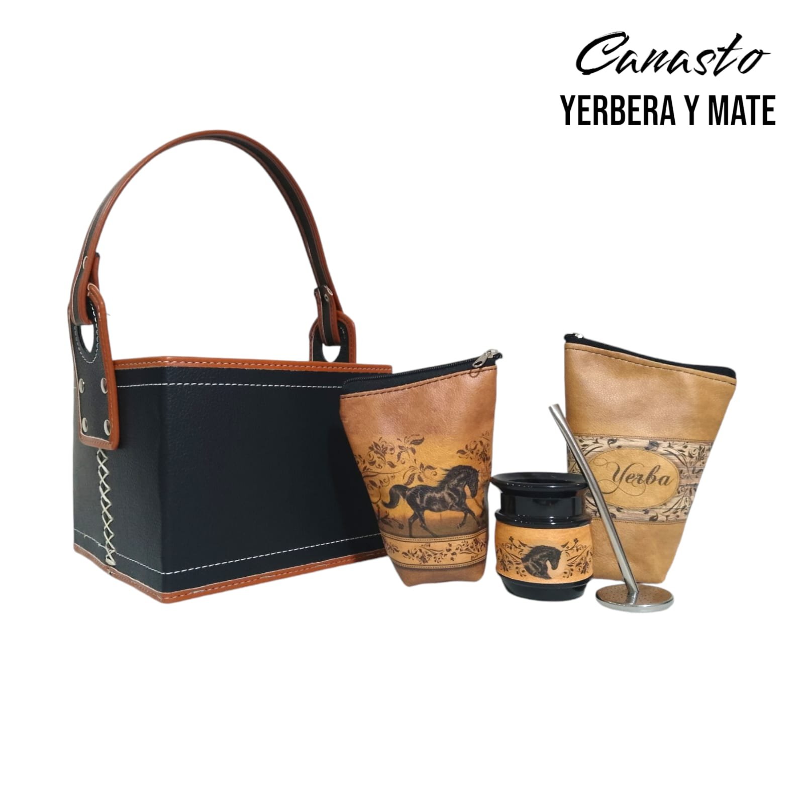 Set de Mate con Canasto – Raíces Criollas