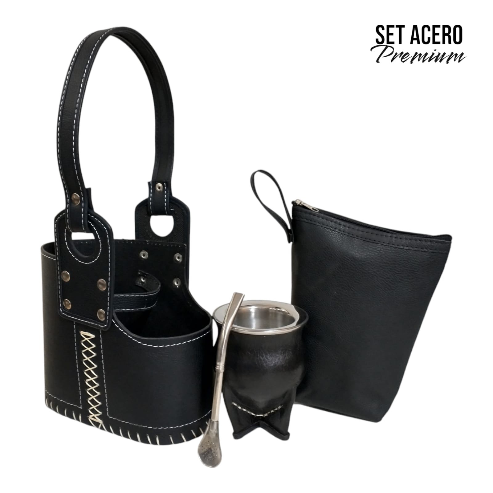 Set de Mate con Acero y Cuero – Raíces Criollas