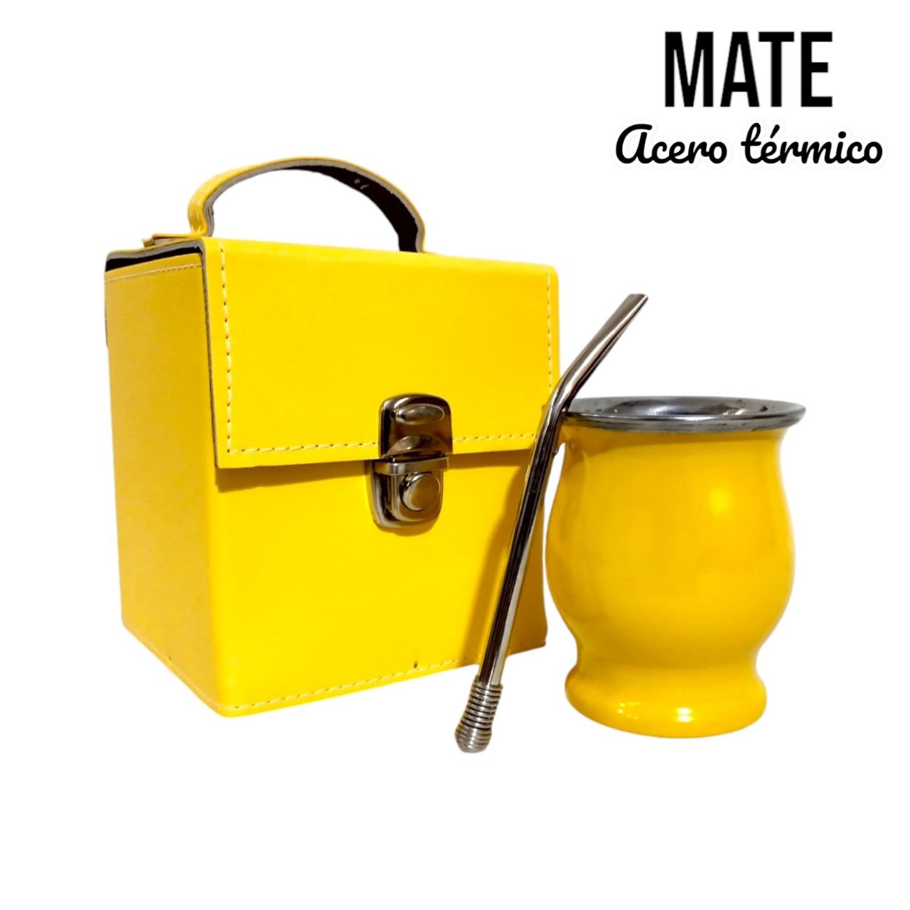SET DE MATE DE ACERO CON CAJA SET041AA - Imagen 3