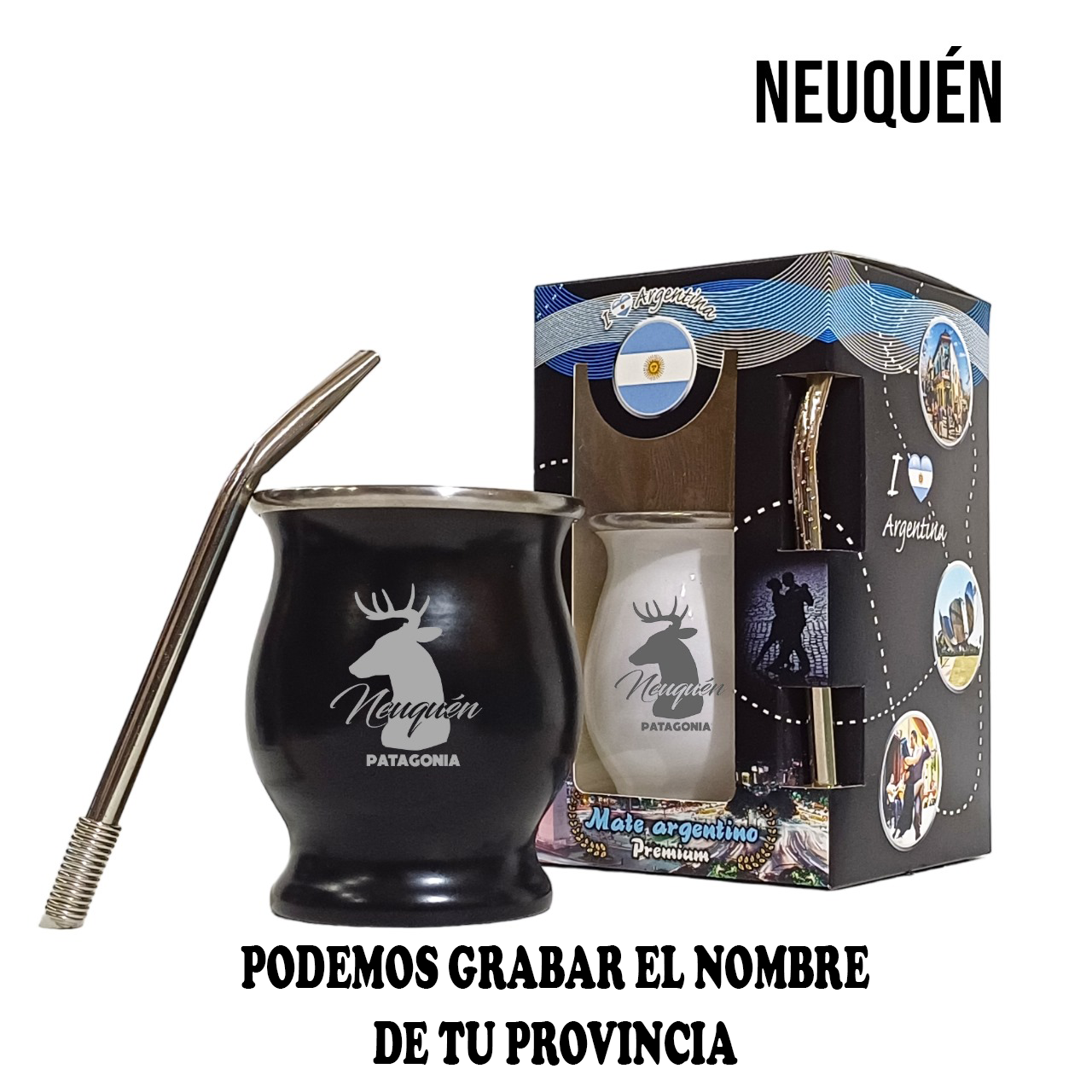 SET DE MATE- ACERO TERMICO- BOX- MAT080GP