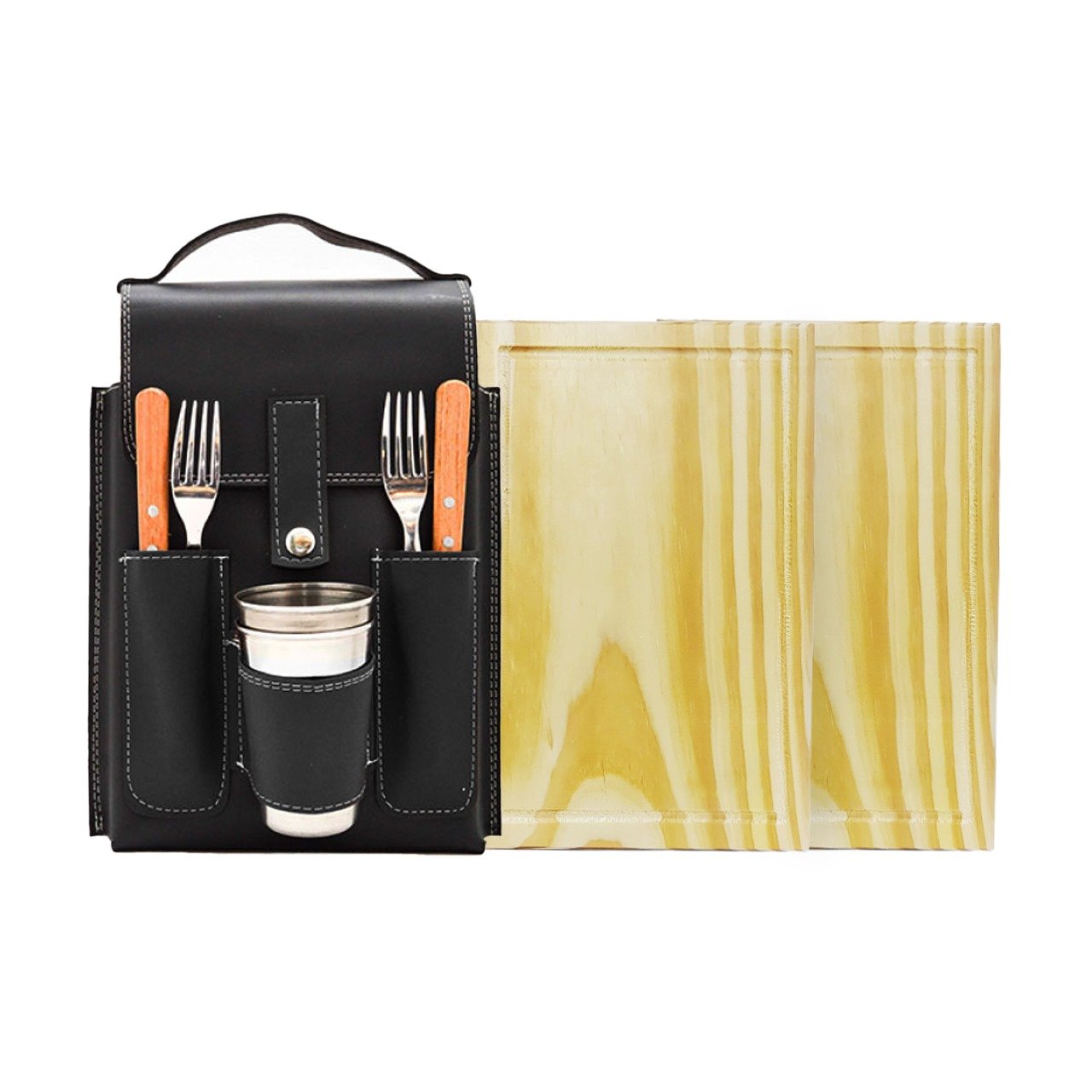 SET DE ASADO-ART167 DOBLE CON VASO- CUE495L - Imagen 2