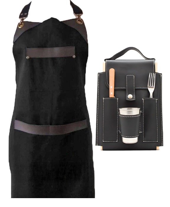 SET DE ASADO CON DELANTAL COM023L