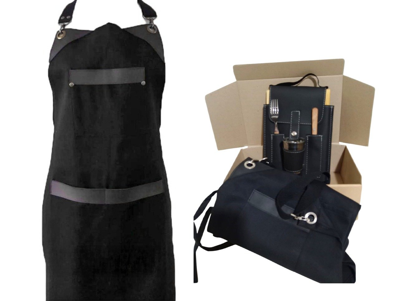 SET DE ASADO CON DELANTAL COM023L - Imagen 2