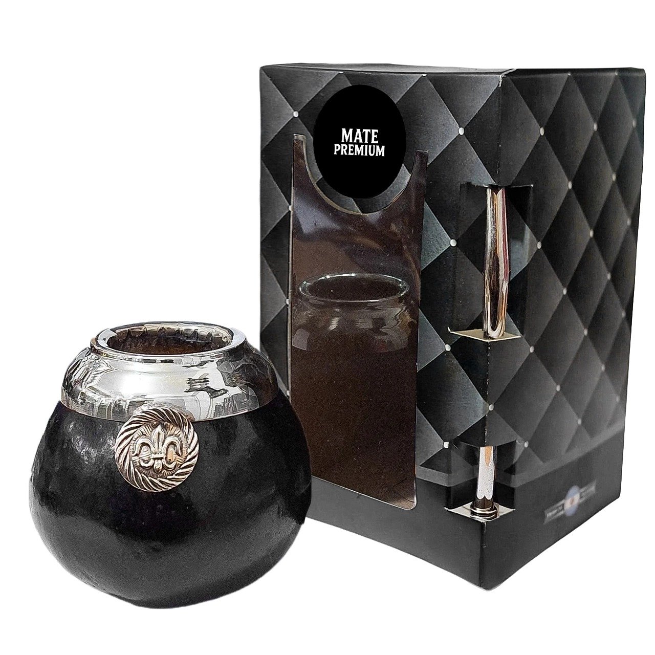 SET DE MATE DE ALPACA CON DIJE Y BOMBILLA    SET081