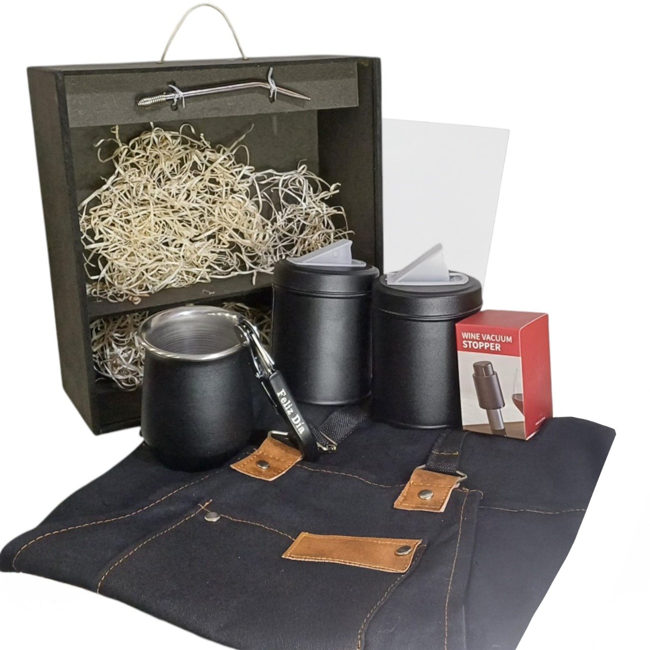SET DE MATE CON DELANTAL EN CAJA SET2067
