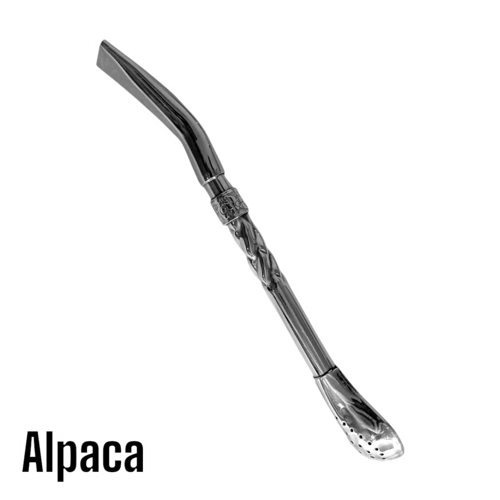 BOMBILLON DE ALPACA PICO DE LORO CON 1 ANILLO BOM003B - Imagen 3