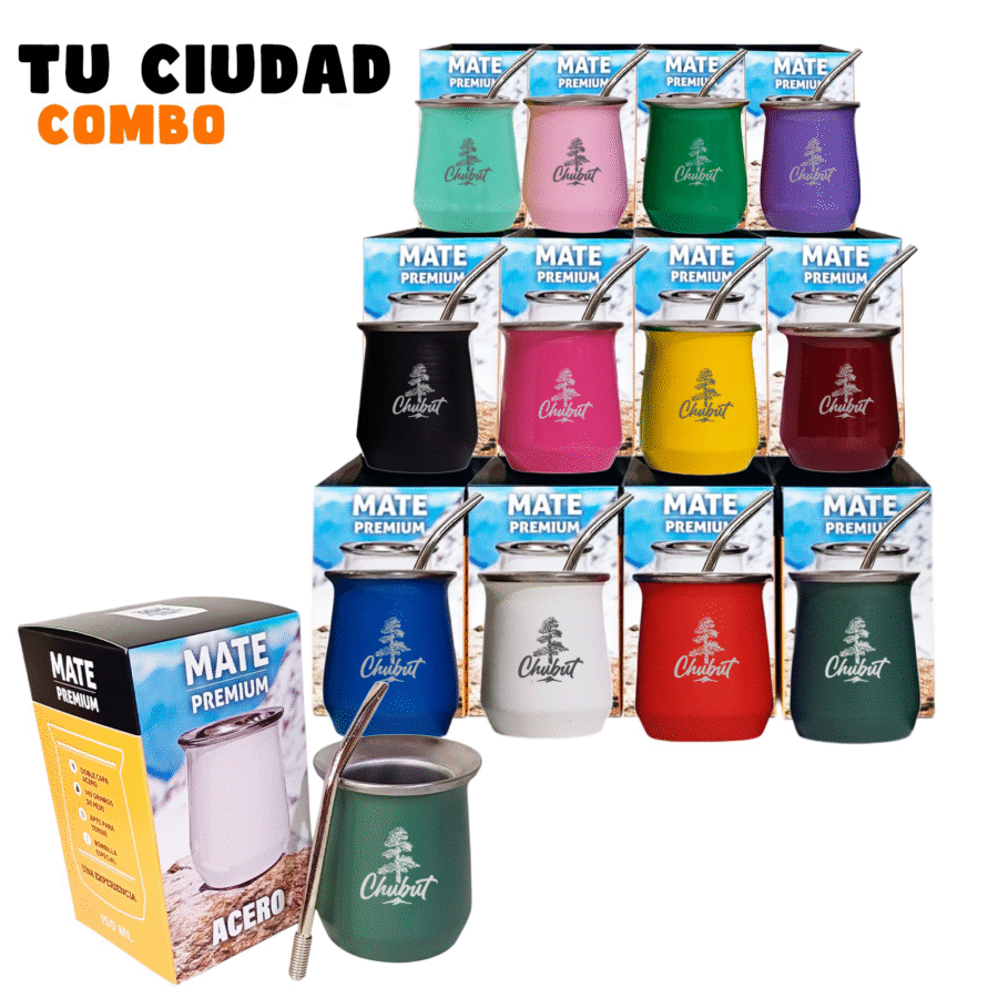 SET DE MATE- ACERO TERMICO- BOX- PROMO101 - Imagen 3