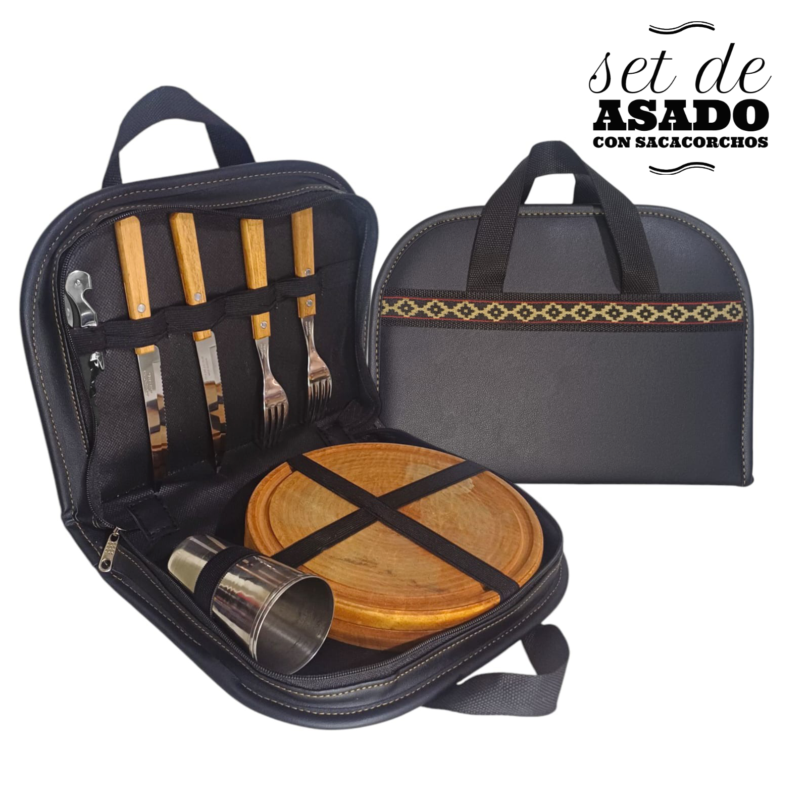 SET DE ASADO- X2 PLATOS DE 22 CM-CUE042RL
