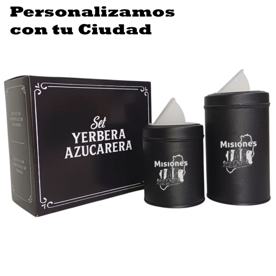 SET DE YERBERA Y AZUCARERA EN CAJA SET622PP - Imagen 2
