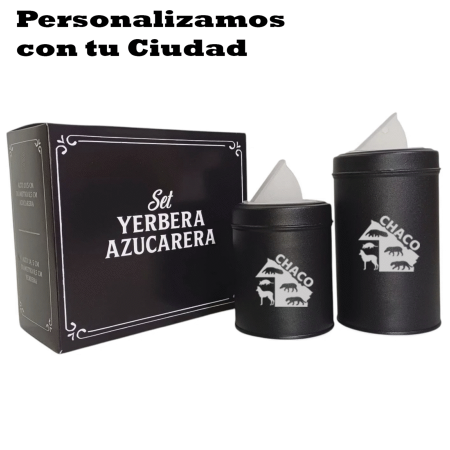 SET DE YERBERA Y AZUCARERA EN CAJA SET622PP - Imagen 3