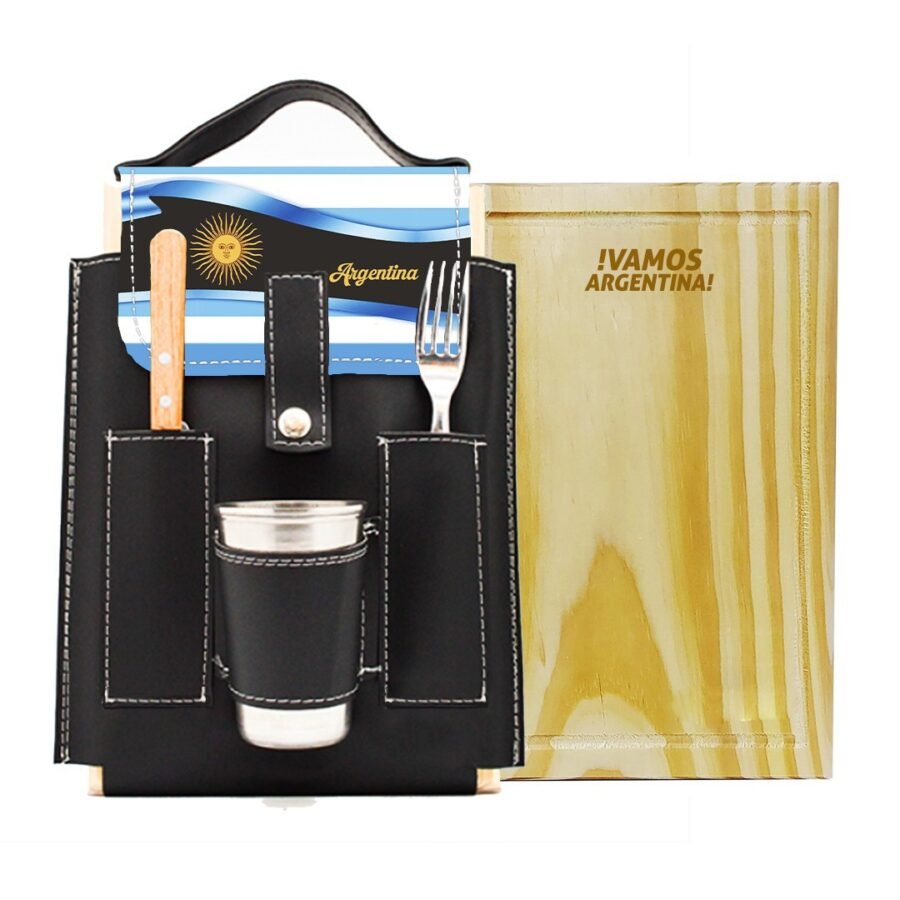 SET DE ASADO PERSONALIZADO CON BROCHE ESPECIAL CUE494D - Imagen 3