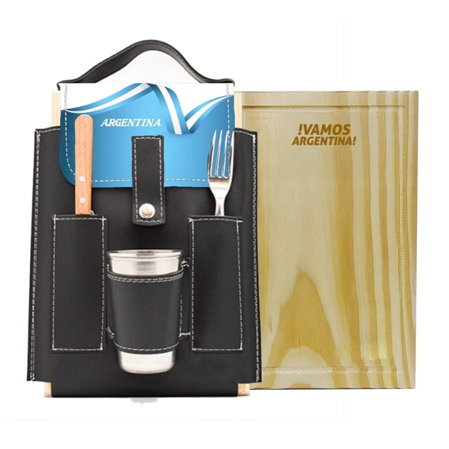 SET DE ASADO PERSONALIZADO CON BROCHE ESPECIAL CUE494D - Imagen 2