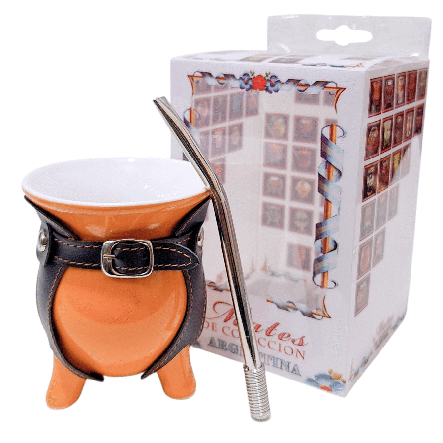 SET DE MATE CERAMICA CON CAJA Y BOMBILLA SET069 - Imagen 4