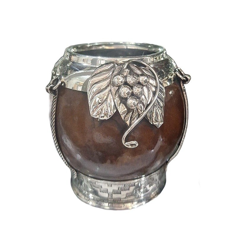 MATE DE CALABAZA CON ALPACA DIJE UVA MAT243