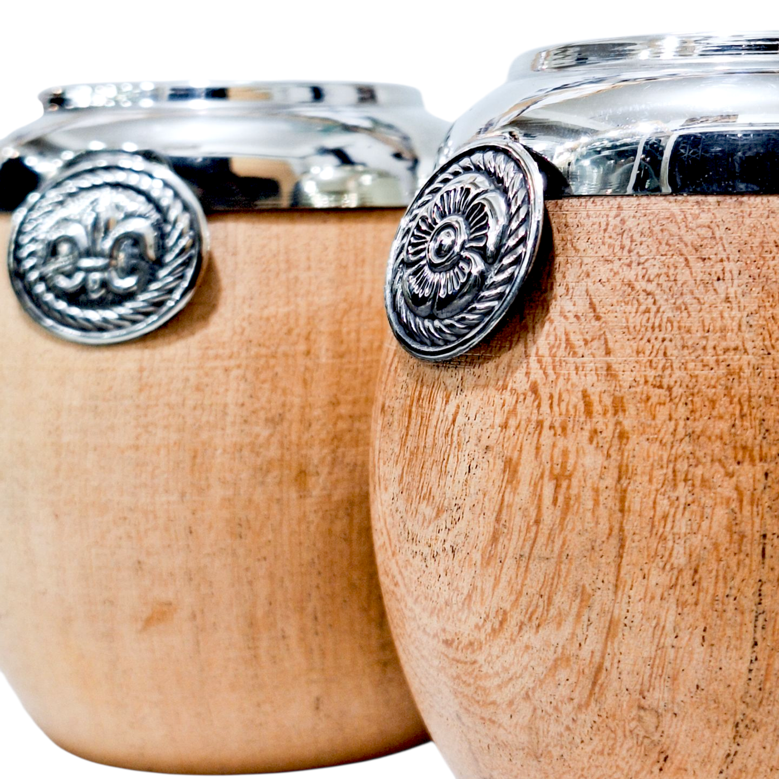 MATE DE CALDEN CON VIROLA Y DIJE DE ALPACA MAT246 - Imagen 2