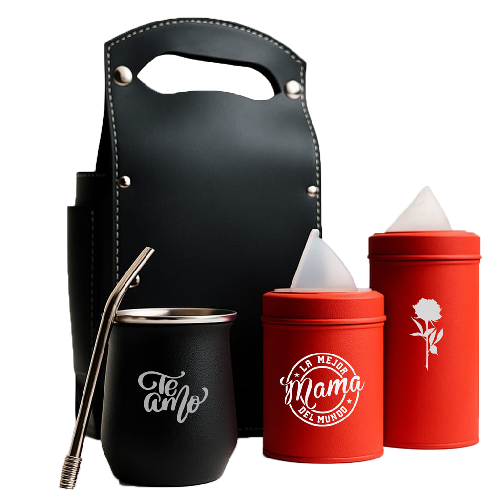 SET DE MATE 1/2LITRO FLEXIBLE C/MATE ACERO TERMICO SET261G