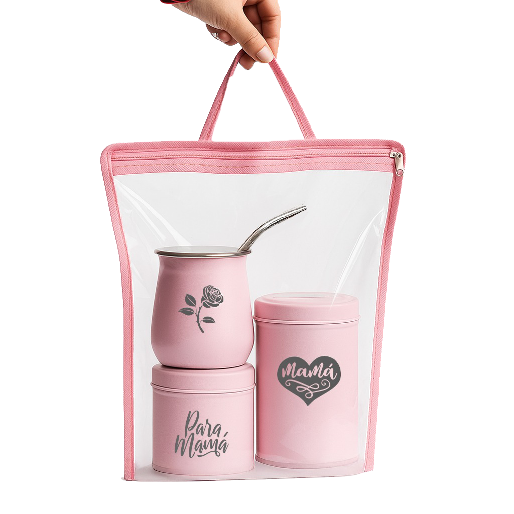 SET DE MATE-BOLSA DE CRISTAL C/LATAS-SET403R